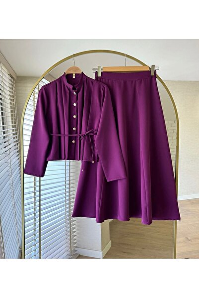YILMAZBARMAZ Women's Berry Skirted Suit
