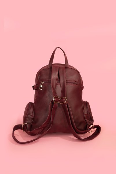 westbag 2'li Kadın Suni Deri Çok Gözlü Sırt Çantası