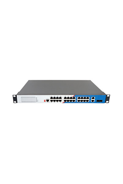LNGIGF26GT-24POE-M 28-Port 10/100/1000 Mbps Yönetilebilir Endüstriyel PoE Switch