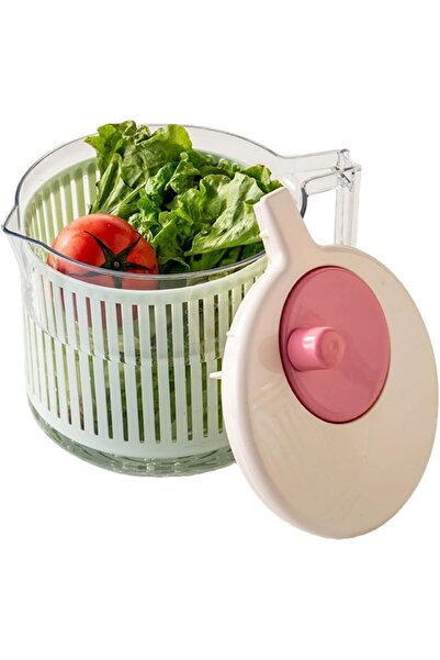 Yelajoy جهاز تجفيف السلطة، غسالة خضروات وفواكه 3 في 1 مع مقبض يدوي، سعة كبيرة...