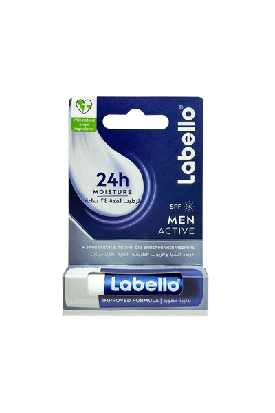 Label لابيلو مرطب الشفاه للرجال مع SPF15 بزبدة الشيا والزيوت الطبيعية- 4.8 جم