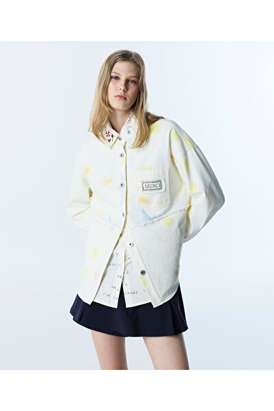 Twist GÖRSEL BASKILI RAW EDGE CEKET