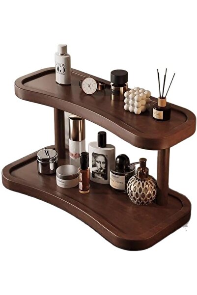 Yelajoy 2-Tier Wooden Bathroom Counter Organizer, Vanity Shelf for Cosmetics,...