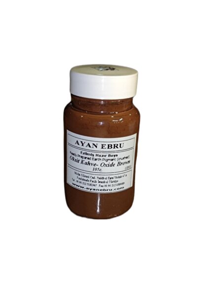 Ayan Ebru EZİLMİŞ HAZIR BOYA 105 cc. OKSİT KAHVE