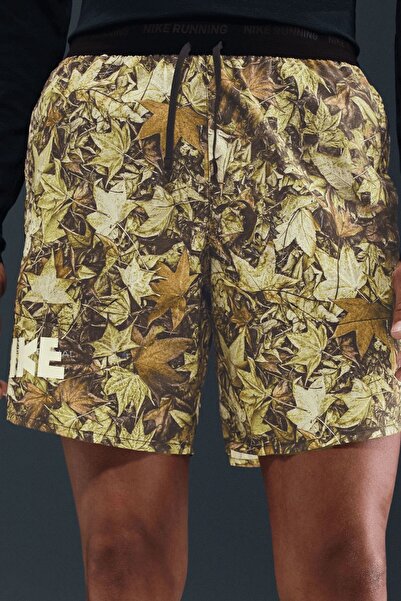 Nike Men's Dri-FIT 7" Brief-Lined Printed Running Yaprak Desenli Koşu Antrema...
