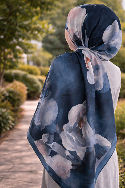 SETAB SCARFS Bursa İpeği Şal - Çiçek Desenli - New Collection