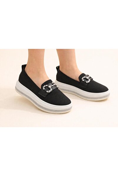 TRENDYSHOSE 06464 Comfortable Anatomic High Sole Knitwear Stoned Women's Guar...