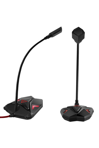 Generic USB Microphone with Cable for Computer Gaming with LED Lights