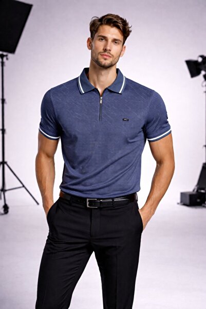 Erkek Pamuklu Polo Yaka T-shirt