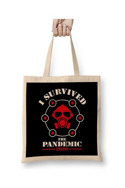 dekado I Survived The Pandemic 2020 Cloth Bag Long Handle