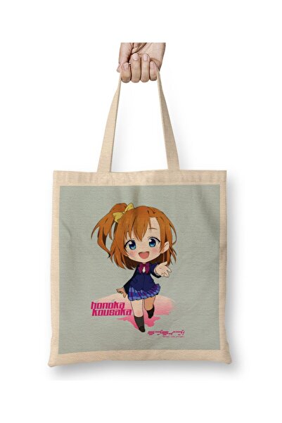 Generic Brand Honoka Kousaka - حقيبة قماش Love Live بمقبض طويل