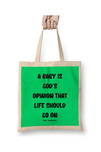 Generic Brand حقيبة قماش من Life Quotes Style Lover Sayings Words Gifs Carl S...