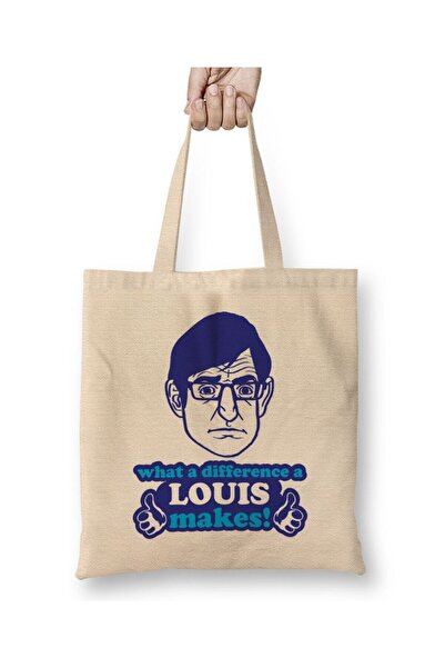 dekado What A Difference A Louis Theroux Makes حقيبة قماش بمقبض طويل