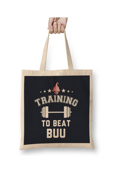Generic Brand حقيبة قماش Dragon Ball Z Training To Beat Buu بمقبض طويل