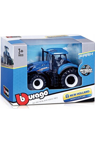 BBURAGO BBURAGO metal., TRACTOR New Holland, 10 cm ALBASTRU