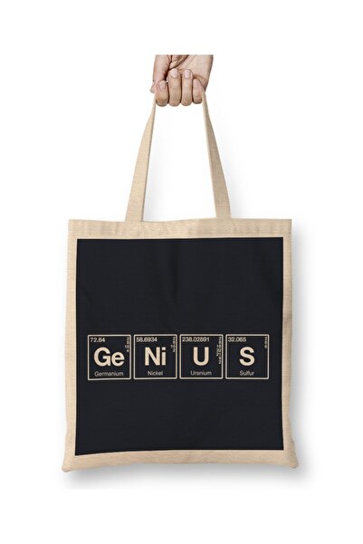 dekado Elements Of a Genius Tote Bag Long Handle