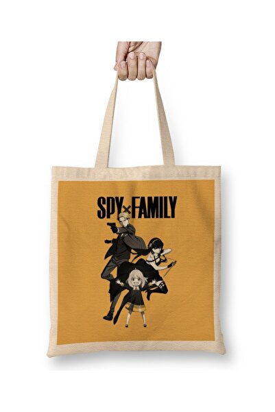 dekado حقيبة قماش Spy X Family Loid Forger Anya Forger Yor Forger بمقبض طويل