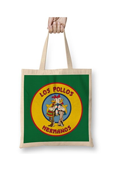 dekado Los Pollos Hermanos Logo Tote Bag Long Handle