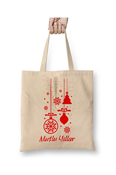 dekado Happy Birthday Text Cloth Bag Long Handle