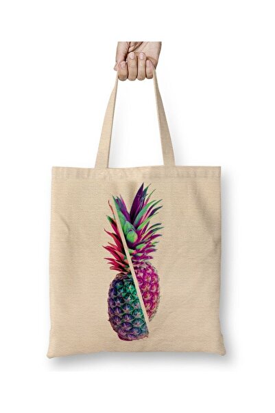 Generic Brand Abacaxi Cloth Bag Long Handle