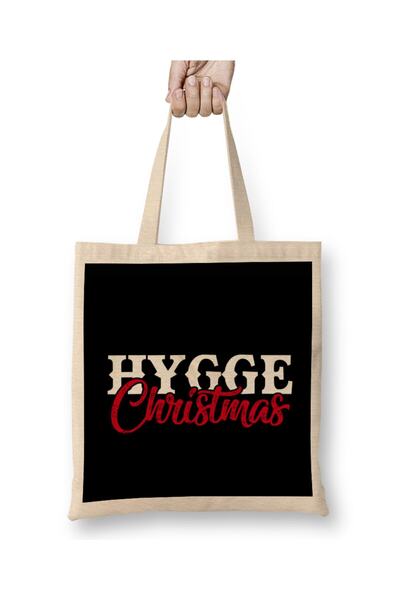 dekado Christmas Hygge Tote Bag with Long Handle