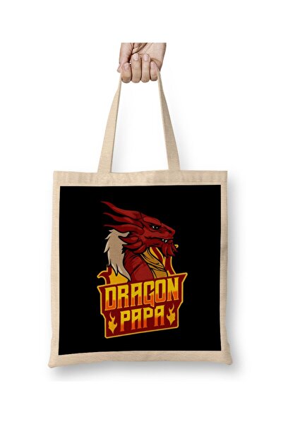 dekado حقيبة حمل رائعة من Dragon Papa Fearsome Dragon Fantasy Dad بمقبض طويل
