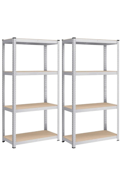 Songmics Home Set de 2 rafturi metalice de depozitare, Songmics, albe