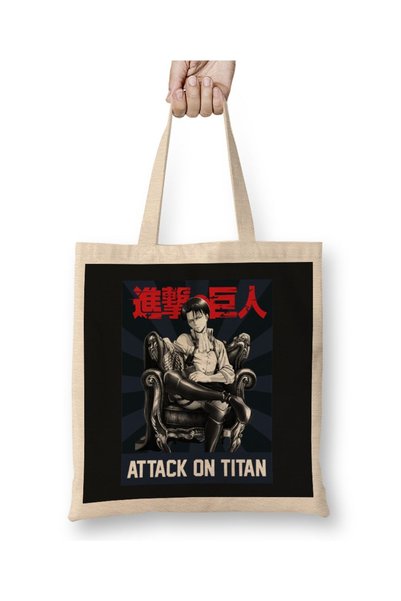 dekado حقيبة قماش Attack On Titan Levi 02 بمقبض طويل