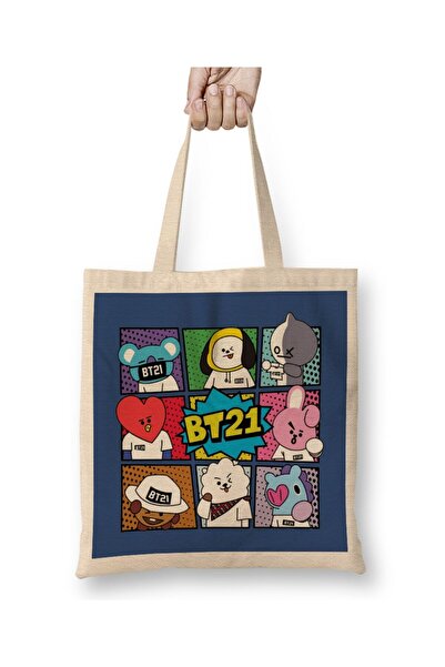 dekado Bts Bt21 01 Cloth Bag Long Handle