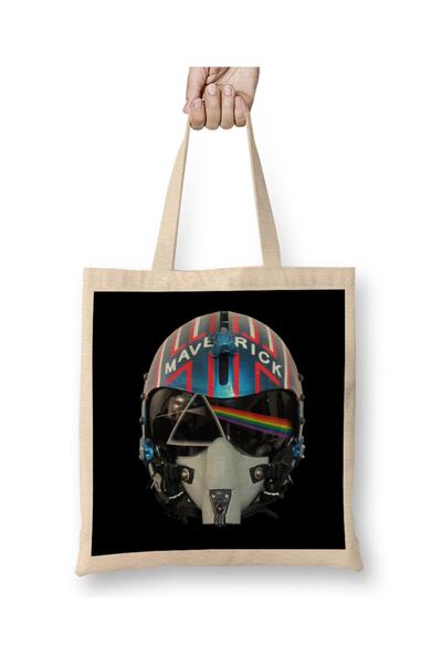Generic Brand Dark Side Of The Maverick Helmet Top Gun Tote Bag Long Handle