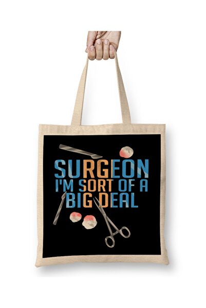 Generic Brand حقيبة قماش مضحكة من Surgeon I'm Sort of a Big Deal Surgery بمقب...