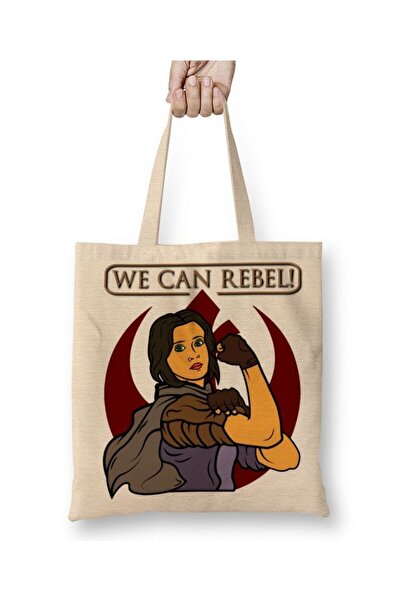 dekado Jyn Erso We Can Rebel Rogue One Tote Bag Long Handle