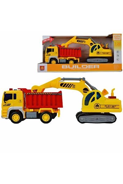 MAKSIK Set de construcție WY570C Excavator, Basculantă