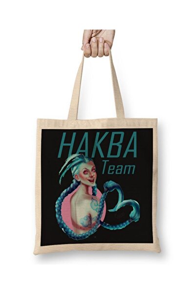 dekado حقيبة قماشية لفريق Jinx Art Hakba بمقبض طويل