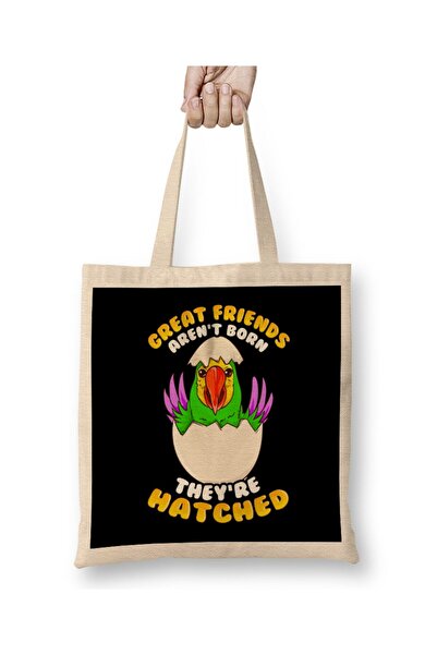 Generic Brand Great Friends Aren't Born, They're Hatched Birds Tote Bag Long ...