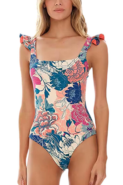 EFAYN.RO Women's swimsuit, one piece, adjustable straps and classic panties, ...