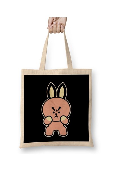 dekado حقيبة قماش Bts Bt21 At21 03 بمقبض طويل