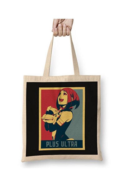 dekado My Hero Academia Ochako Plus Ultra Political Anime Tote Bag Long Handle