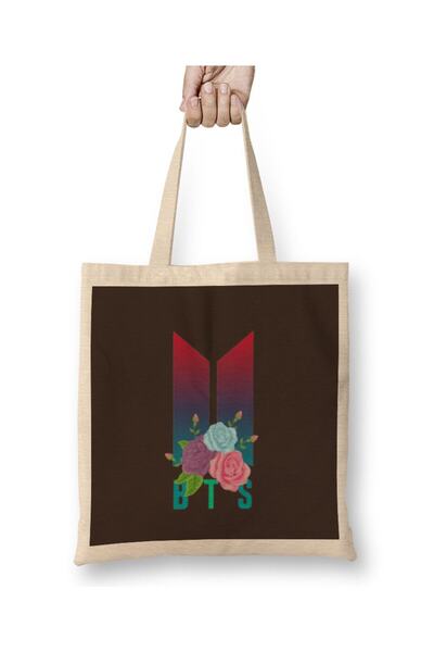 dekado Bts Army Gift LOGIO MERCH Flowers Cloth Bag Long Handle