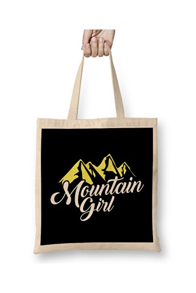 Generic Brand Cute Mountain Girl Hiking Hiker Adventure Nature Tote Bag Long ...