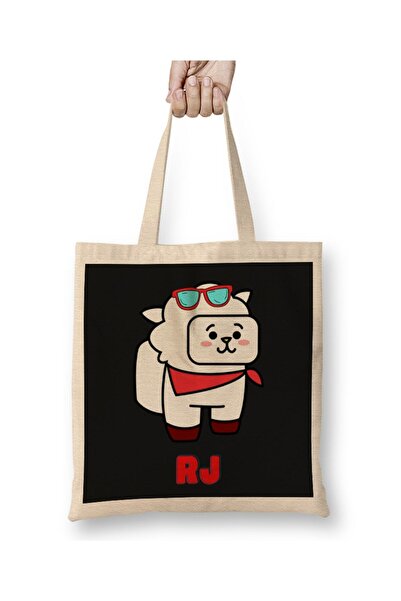dekado Bts Among Us Bt21 Rj Cloth Bag Long Handle