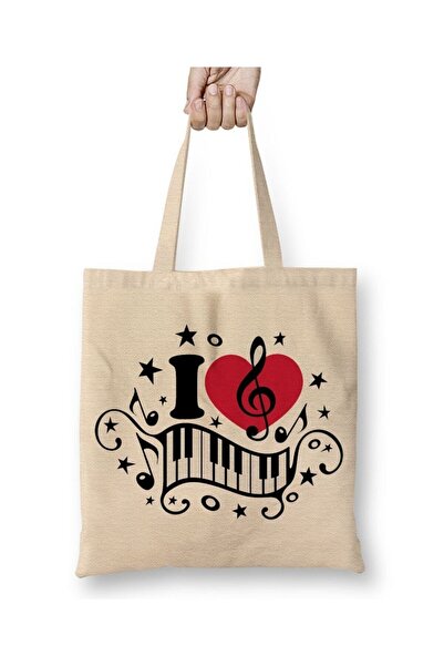 dekado I Lowe Muzic Music Tote Bag Long Handle