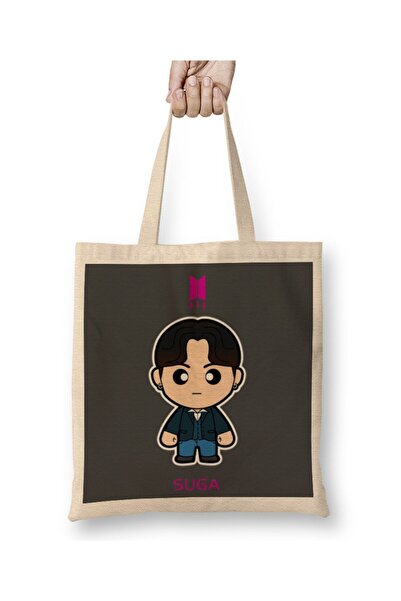 dekado Suga Bts Member Minime Style Cloth Bag Long Handle