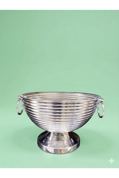 VAZO DEKOR Metal Striped Vase