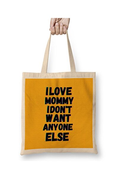 Generic Brand حقيبة يد طويلة من Mommy To Be I Love Mommy ولا أريد أي شخص آخر