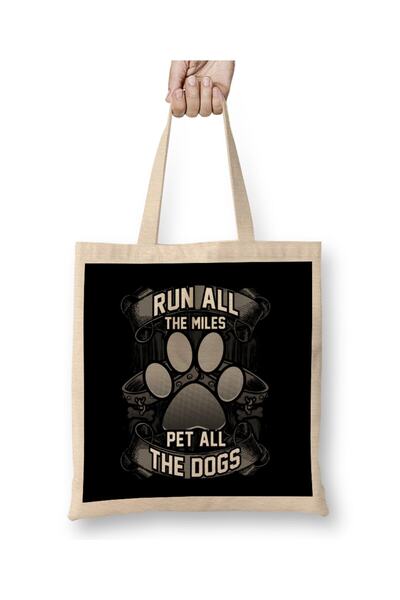 dekado حقيبة حمل لطيفة من Run All The Miles & Pet All The Dogs Runners بمقبض ...