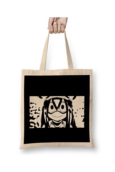 Generic Brand My Hero Academia Tsuyu Asui Froppy Tote Bag with Long Handle