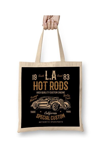 dekado LA Hot Rods California Tote Bag Long Handle