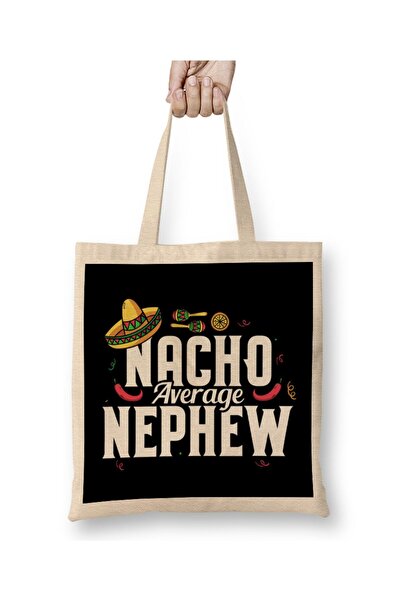 Generic Brand Funny Nacho Average Nephew Sombrero Cinco De Mayo Tote Bag Long...