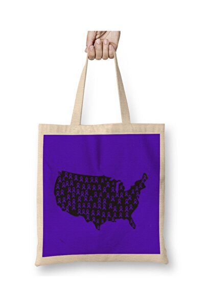 dekado Crohn's & Awareness Warrior Unbreakable Usa Cloth Bag Long Handle